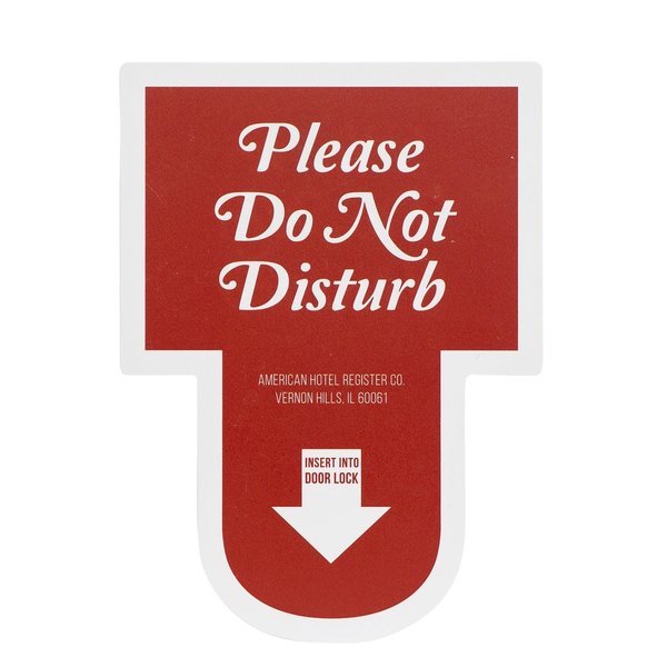 Registry Dnd Electronic Lock Sign, Red, 100Pk 1065741AH